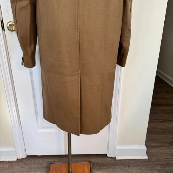 🧥 The Kooples Camel Wool Blend Long Coat | Men’s Small (Women’s Medium) | NWT - Picture 5 of 13